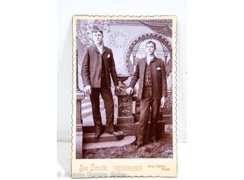 Cabinet Photo - Studio Portrait, Two Victorian Men