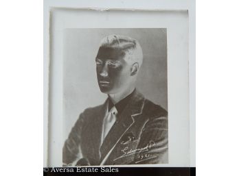 Glass Negative - Prince Edward Portrait, Circa 1930