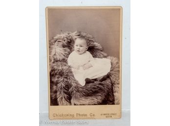 Cabinet Photo - Cute Baby In Fuzzy Blanket