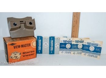 Vintage 1960s Viewmaster In Original Box With Five Reels - Shipping Available