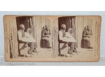 Stereoview - Uncle Tom And Little Eva