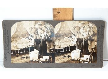 Christmas Stereoview - 'Santa Claus Making His Rounds'