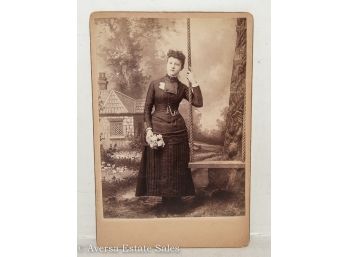 Victorian Cabinet Photo - Young Lady In Studio Photograph