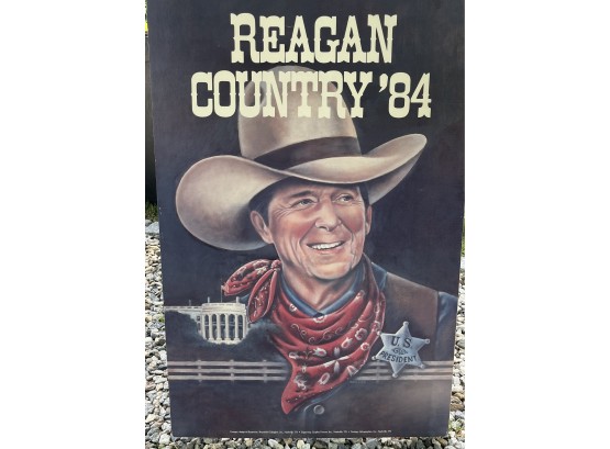 Ronald Regan In Cowboy Hat Print 84