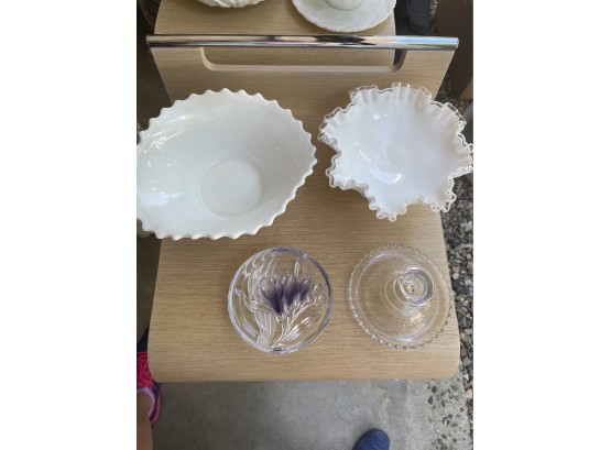 Assorted Lot Of Fenton China And Other Great Pieces