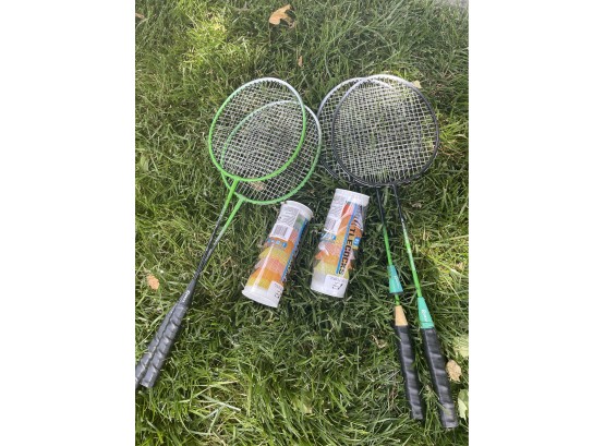 Complete Badminton Set & Under Armour Soccer Ball
