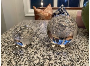 Two Glass Globes