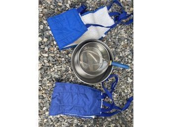 Dog Lot-2 Bowls-Harnesses And Brush