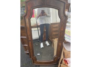 Large Handsome Wood Mirror
