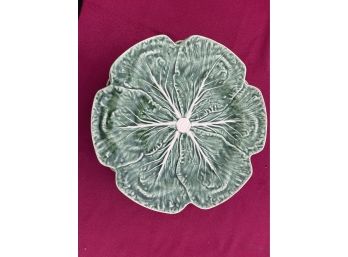 Set Of Four Bordallo Cabbage Design 12  Plates - Portugal