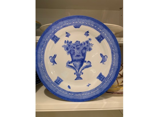 8 Decorative Plates Blue And White