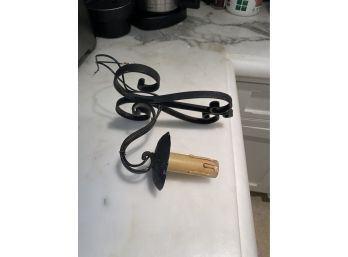 Pair Of Wrought Iron Sconces