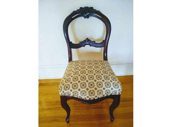 Antique Victorian Balloon Back Chair Mahogany