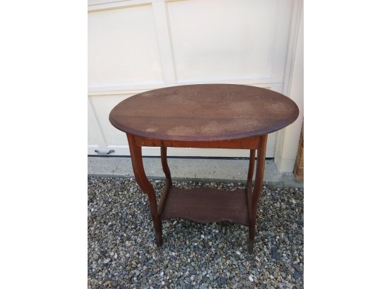 Antique New England Country Style Oval Table. Original Mid 19 Century.