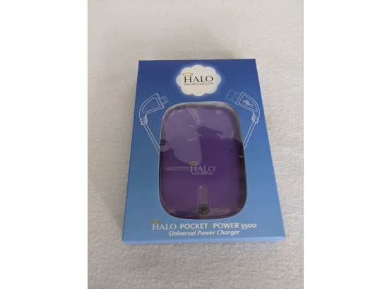 HALO POCKET POWER 5500 Universal Power Charger, New