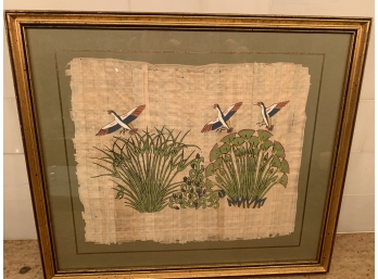 Geese On Rice Paper Framed