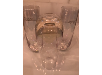 Champagne Glasses Hand Wash Only