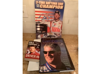 Dale Earnhardt, Jr. Lot Of 3-wall Hanging Hardcover & Softcoverr Book