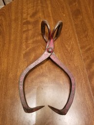 Rare Antique GIFFORD WOOD CO Ice Tongs