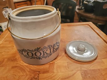 Stoneware Crock Cookie Jar