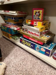 Large Lot Of Vintage Board Games - Including Original Tinker Toy!!