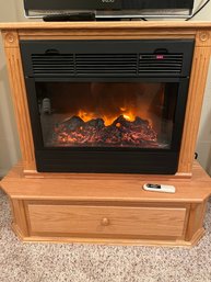 Heat Surge Electric Fireplace - With Remote & Base