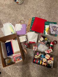 Box Pack Full Of Vintage Gift Giving Supplies