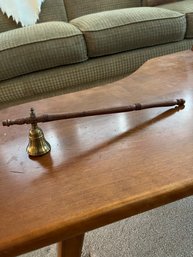 Vintage Brass & Wood Candle Snuffer