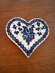 Hand Made In Poland - Hand Painted Heart Ornament