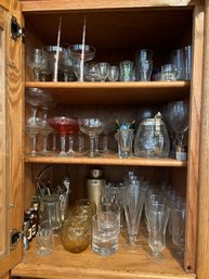 Large Collection Of Bar Glasses & Utensils