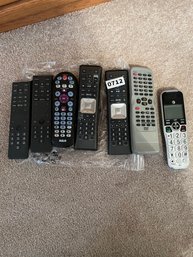 Log Of Assorted Remotes - Universal Remotes. Direct TV, Comcast, Etc
