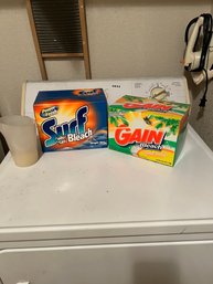 Box Of Gain With Bleach And Surf Color-safe With Bleach Laundry Detergent - New
