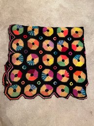 Beautiful Mult-colored Crocheted Afghan