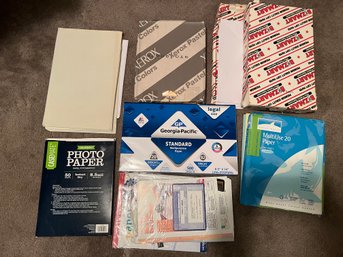 Large Lot Of Office Paper And Photo Paper