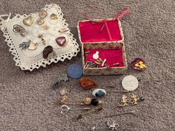 Hair Pin Jewelry And Jewelry Box And Cushion