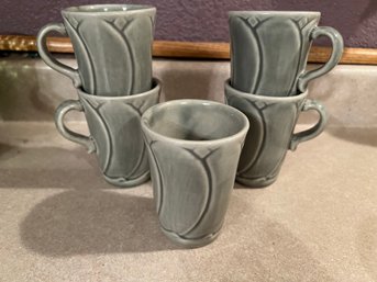 Set Of 5 Matching Mugs