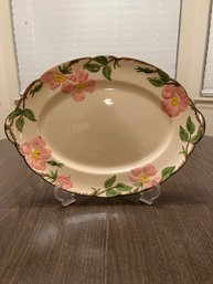 Vintage Franciscan Desert Rose Ceramic Platter 14'