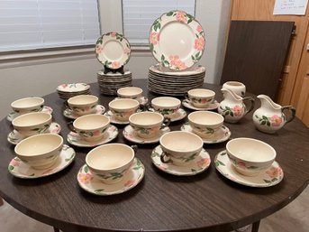 Vintage Franciscan Desert Rose China Dinnerware Set Made In California - 62 Pieces