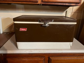 Awesome Vintage Brown Colman Cooler