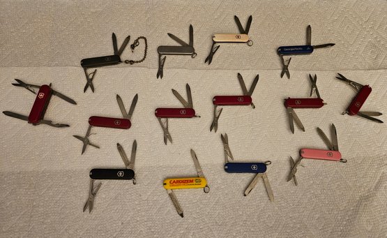 Lot 5-89 Fourteen Victorinox Various Colors (Top Drawer 2)