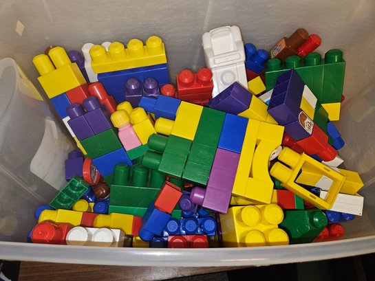 Lot 5-143 Mega Bloks In Bin (Top File Cabinet)