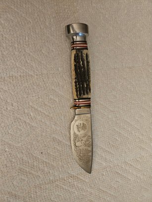 Lot 5-150 Hunting Knife In Sheath.(Top 2-drawer)