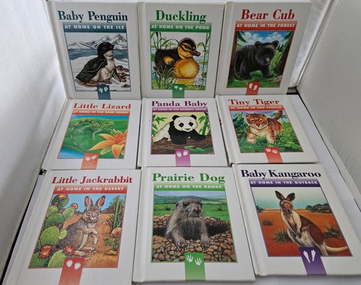 Lot 5-161 Nine Little Books Jackrabbits, Lizards, Baby Penguins (green Shelf)