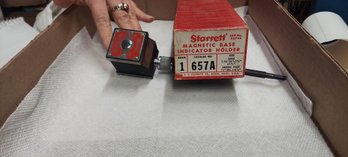 Lot 4-132 Starrett 657 Push On Off Magnetic Base (Bottom Drawer)