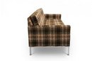 Steelcase, Mid Century Three Seat Sofa In Plaid Wool Upholstery