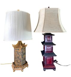 Two Pagoda Lamps