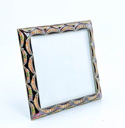 Jay Strongwater Jeweled And Enameled Square Picture Frame