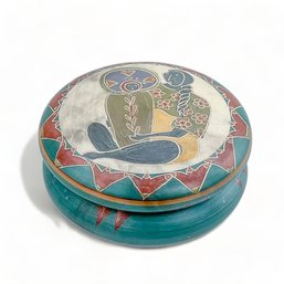 Melissa Leslie Greene Pottery, Lidded Round Box