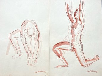 3rd Pair, Robert Freiman Male Figurative Sketches