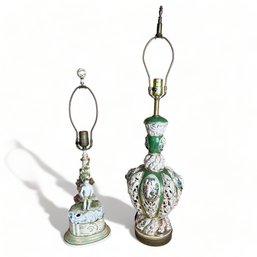 Capodimonte And Italian Porcelain Table Lamps